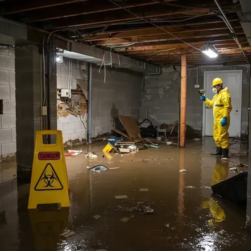 Flooded Basement Electrical Hazard in Mission, TX Property